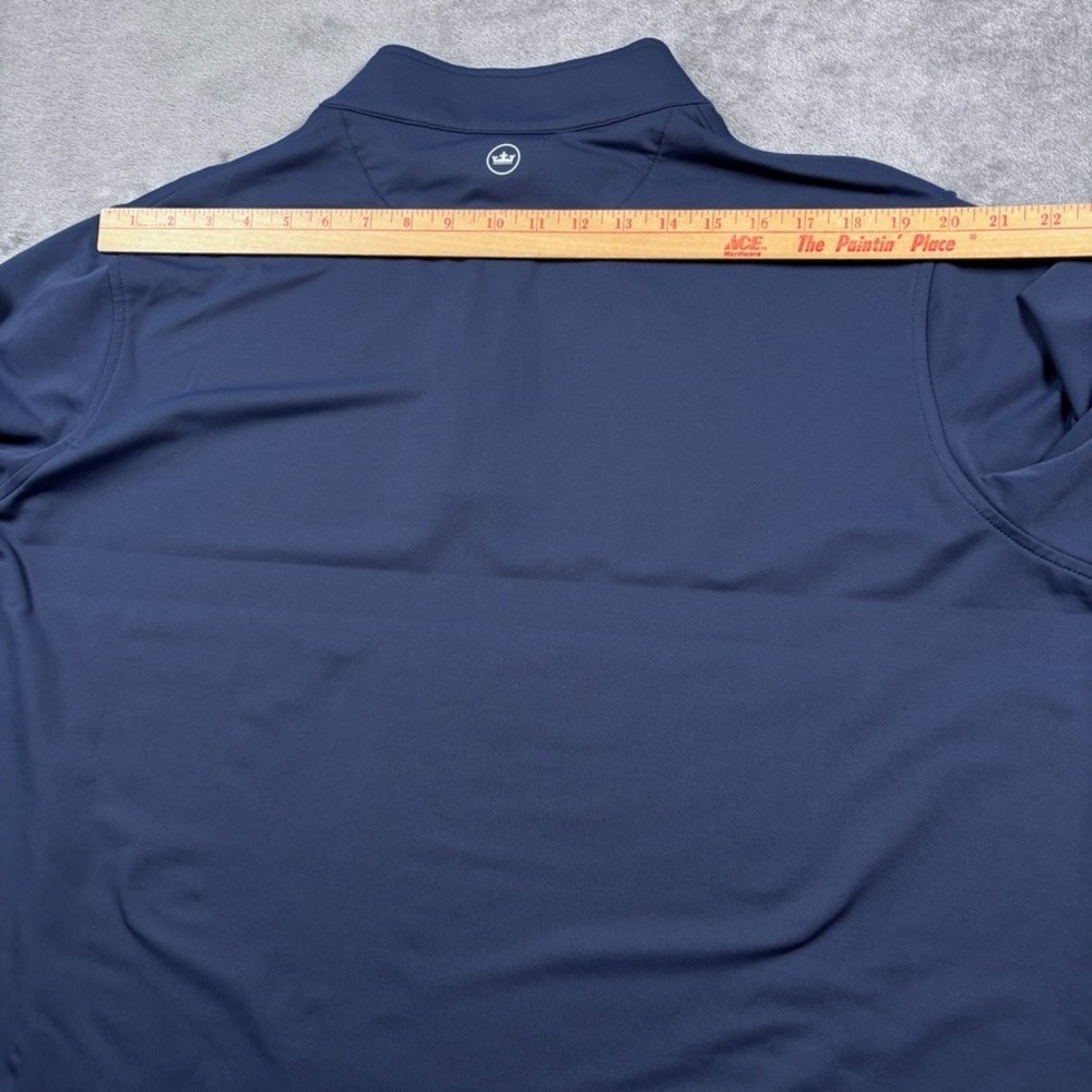 Peter Millar Pullover Mens 2XL Blue 1/4 Zip XXL Golf Crown Sport Perth Stretch - Picture 14 of 14